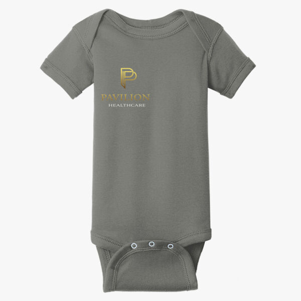 Infant Short Sleeve Baby Rib Bodysuit Thumbnail